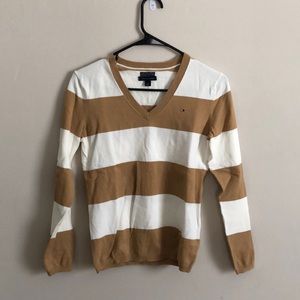 Lightly worn, Tommy Hilfiger striped sweater, size small